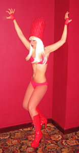 Lady GaGa Tribute  Act, Lady G, UK, Bad Romance outfit